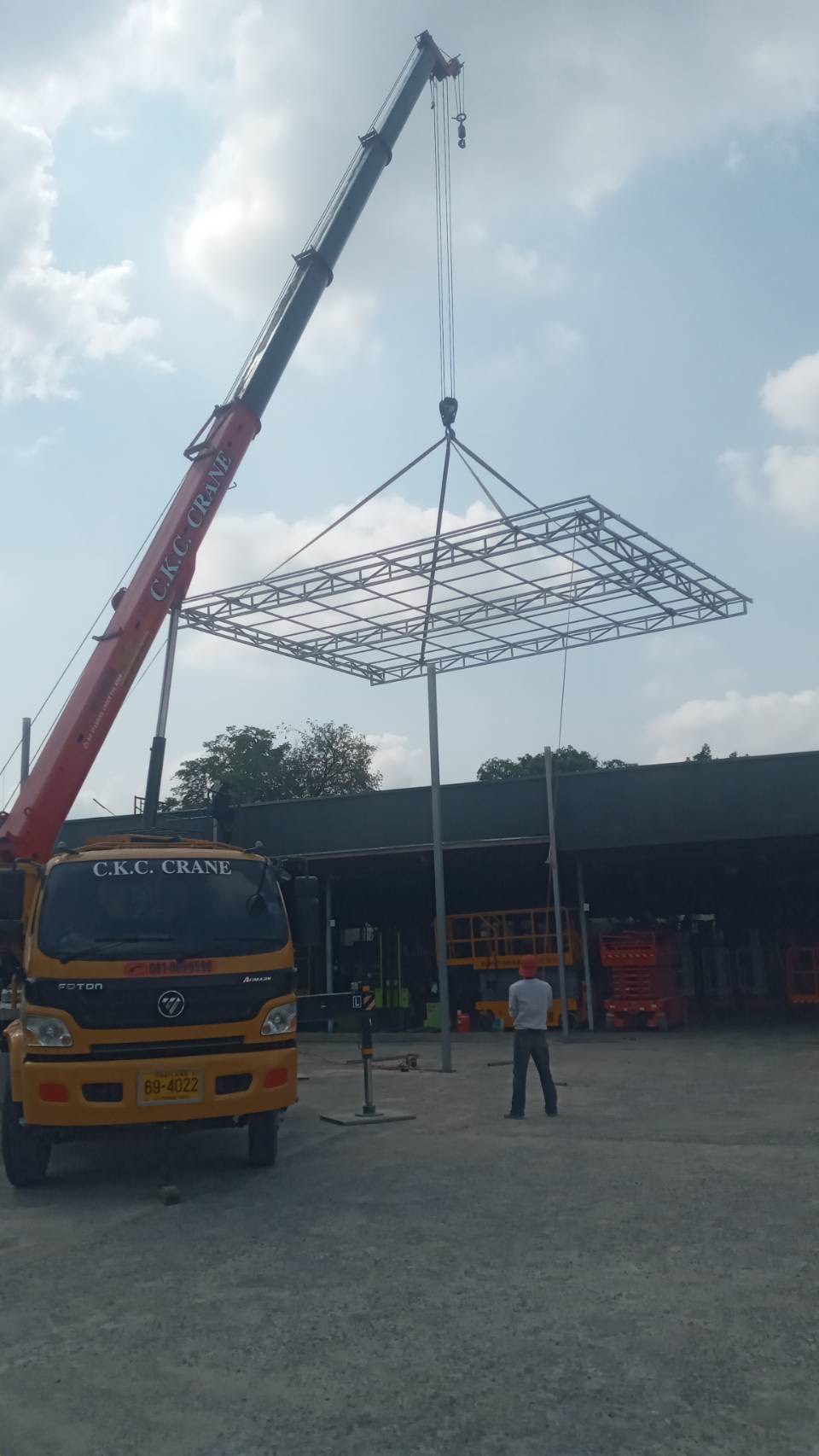 งานยกหม้อแปลงไฟฟ้า